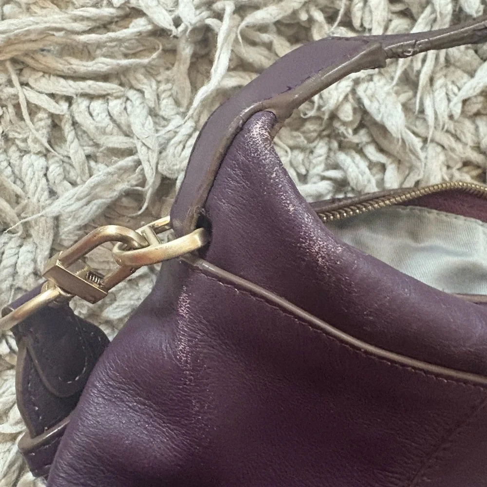 $595 Rare Le Tanneur Leather Shoulder Bag - Picture 4 of 9